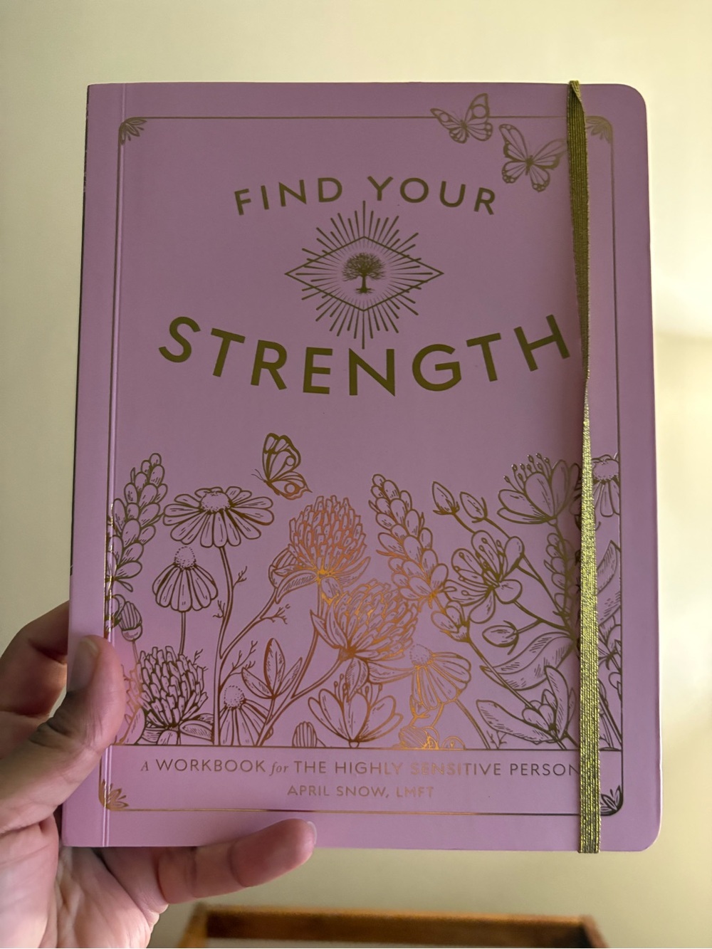 Find Your Strength Pink Workbook - Floral Hardcover